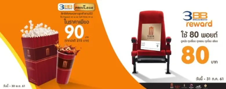 รายงานข่าวจาก 3BB แจ้งว่าบริษัทได้มอบสิทธ...