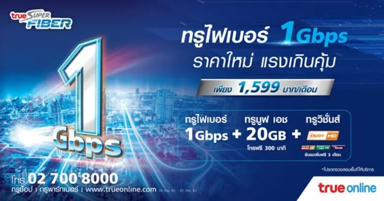 ทรูออนไลน์ ตอกย้ำความเป็นผู้นำบรอดแบนด์อิ...