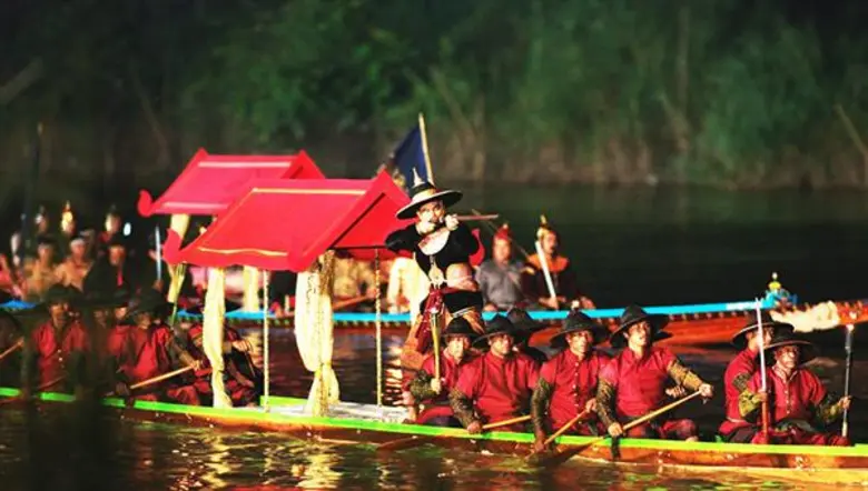 ศรีอโยธยาภาค ๒ ถ่ายฉาก ยุทธนาวี ยิ่งใหญ่กลางแม่น้ำน่าน จ.พิจิตร