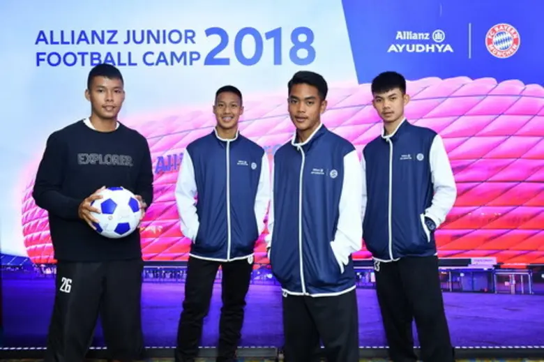 4 แข้งโจ๋ไทยสุดปลื้ม ร่วมค่าย Allianz Explorer เมืองเบียร์ ภายใต้โครงการ “อลิอันซ์ จูเนียร์ ฟุตบอล แคมป์ 2018”