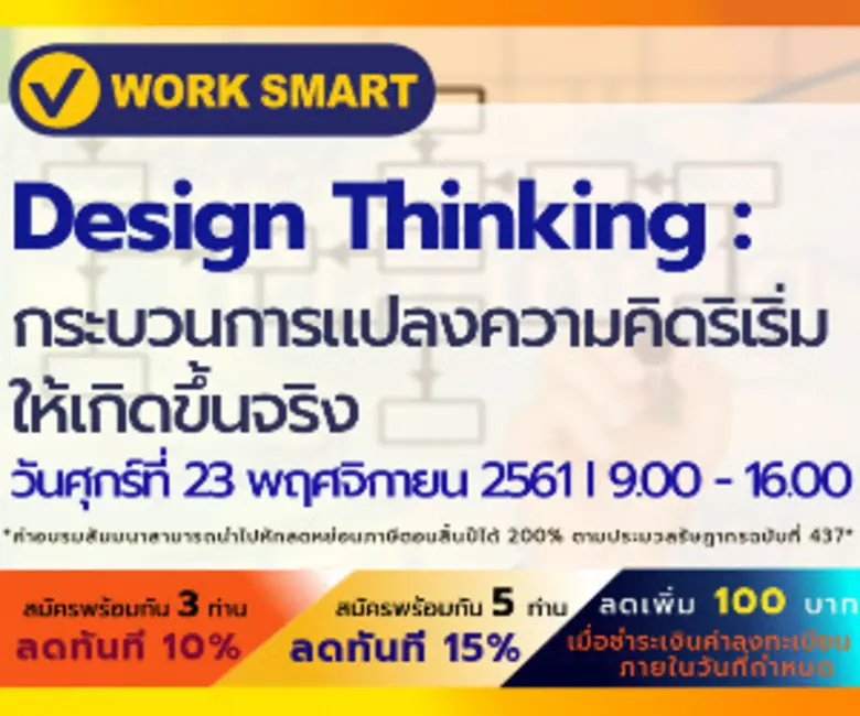 หลักสูตรอบรม Design Thinking: กระบวนการแป...