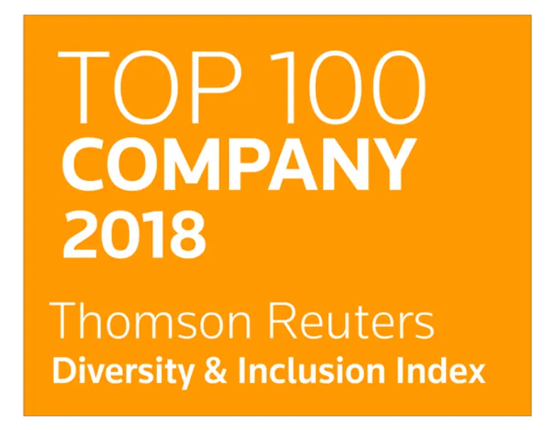 ทอมสันรอยเตอร์ยกลอรีอัลติดท็อป 10 ดัชนีความหลากหลายและความมีส่วนร่วม (THOMSON REUTERS DIVERSITY & INCLUSION INDEX)