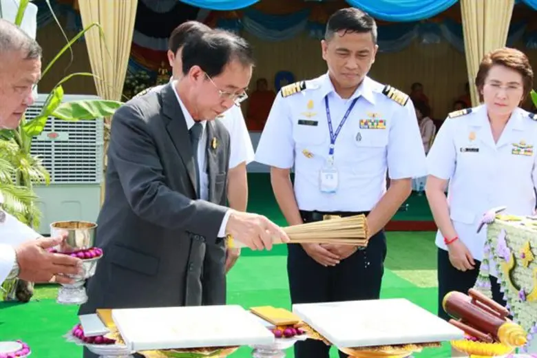 สถาบันการบินพลเรือน จัดพิธีวางศิลาฤกษ์ อาคารเรียนศูนย์พัฒนาบุคลากรด้านการบิน อาคารฝ่ายอำนวยการ และสิ่งก่อสร้างประกอบพร้อมครุภัณฑ์ (อาคาร18ชั้น)