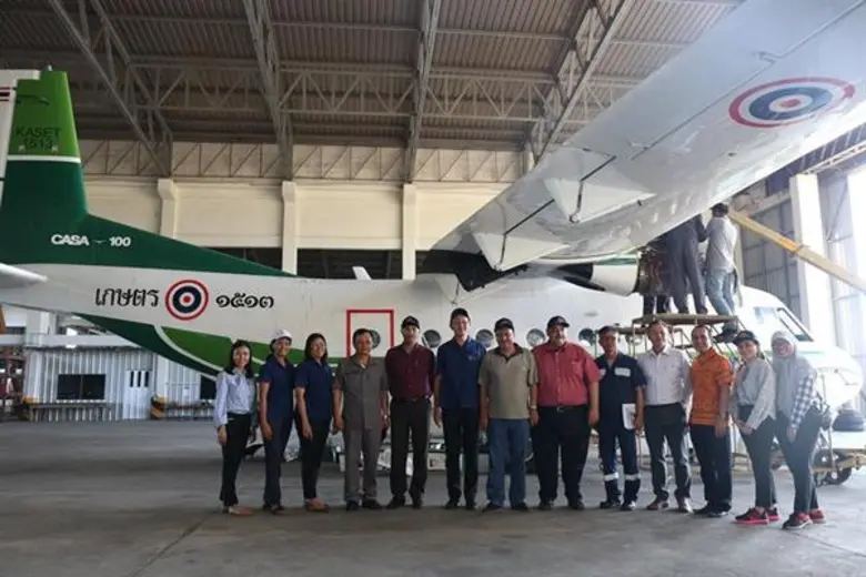 กรมฝนหลวงและการบินเกษตรนำคณะผู้แทนระดับสู...