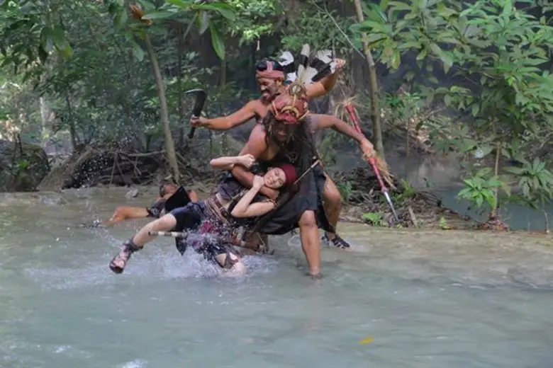 “วิว-จิ๊บ” บู๊แหลกกลางน้ำตกเอราวัณ ใน “ตำนานสมเด็จพระนเรศวรมหาราช เดอะซีรีส์2”