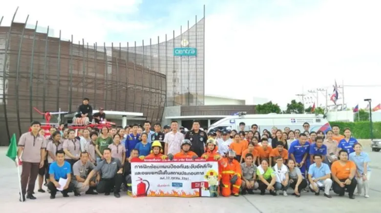 อบรมแผนดับเพลิงและอพยพหนีไฟ โรงแรมเซ็นทรา บายเซ็นทารา มาริส รีสอร์ท จอมเทียน ประจำปี 2561
