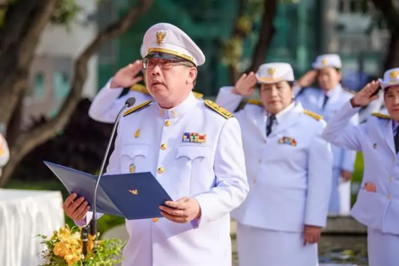 นายปฐม สวรรค์ปัญญาเลิศ ผู้แทนรัฐมนตรีว่าก...