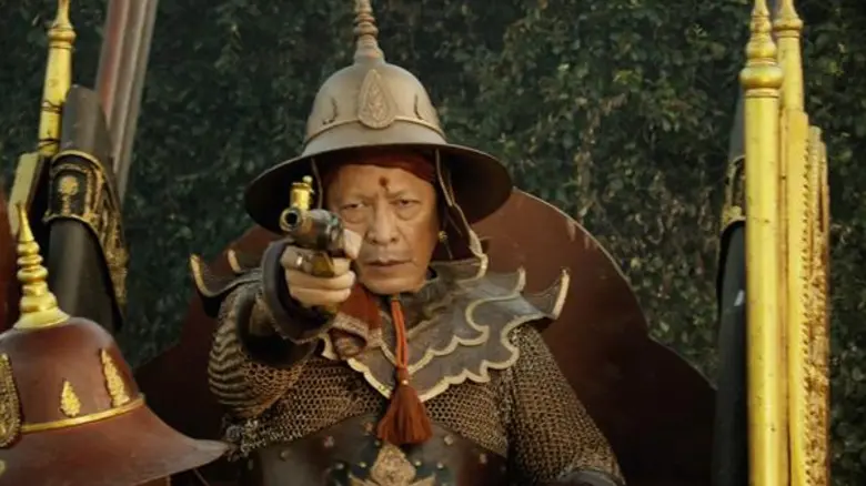 “เป้-ทวีฤทธิ์” ยิงปืนใส่ “สุเชาว์” ย้ำตำนานพระแสงปืนต้น ใน “ตำนานสมเด็จพระนเรศวรมหาราช เดอะซีรีส์2”