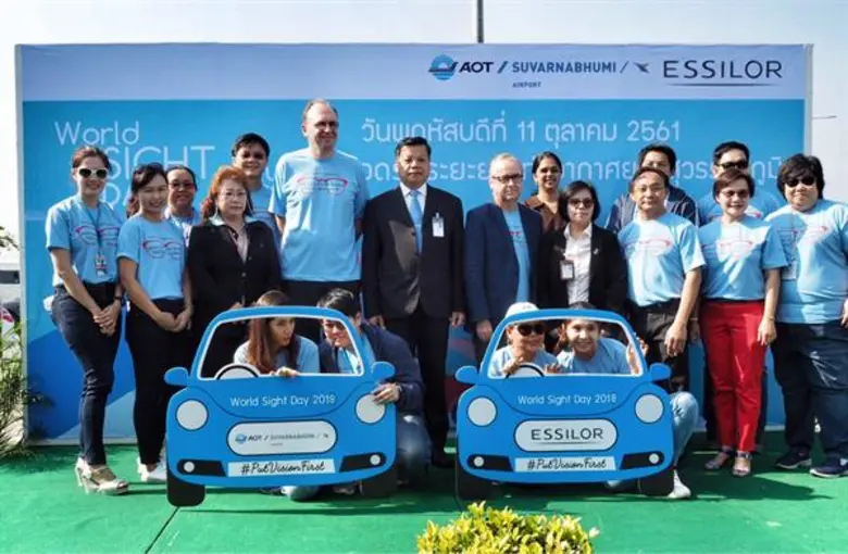 เอสซีลอร์จัดกิจกรรมเพื่อสังคมในวันสายตาโลก บริการตรวจวัดและมอบแว่นสายตาแก่พนักงานขับรถในสุวรรณภูมิ