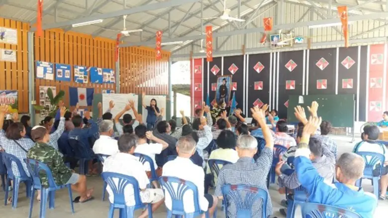 เกษตรอำเภอเขาย้อยส่งเสริมการรวมกลุ่มแก่เกษตรกรผู้ปลูกพืชหลังนา