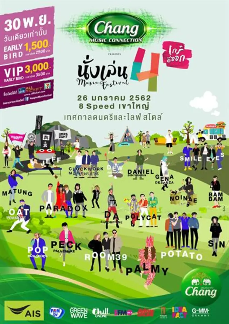 กลับมาอีกครั้งทุกๆต้นปี! กับเทศกาลดนตรีแล...