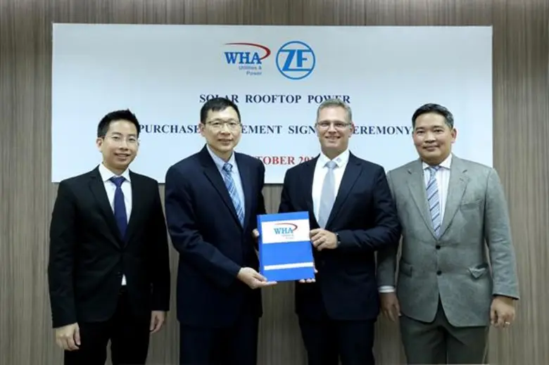 WHAUP และ ZF Lemforder ร่วมลงนามสัญญาติดตั้งระบบ Solar Rooftop