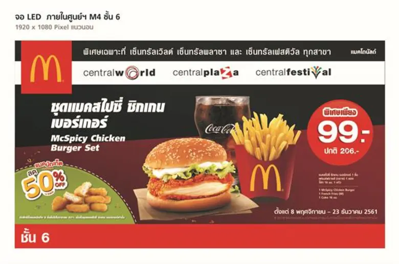 อิ่มคุ้ม เต็มชุด กับ McDonald's Exclusive Campaign only at CPN