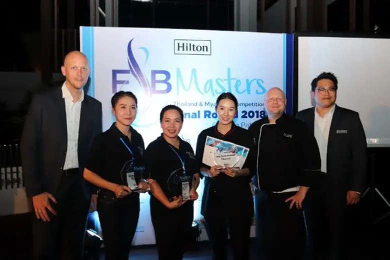 โรงแรมเครือฮิลตันประกาศผลการแข่งขันทำอาหารและเครื่องดื่ม Hilton South East Asia F&B Masters รอบชิงชนะเลิศระดับประเทศไทย และประเทศพม่า ประจำปี 2561/2562