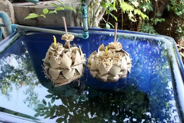 กระทงจากฟางข้าว วัสดุเหลือใช้ที่ไร้ค่า