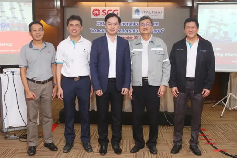 ภาพข่าว: “อิตัลไทยวิศวกรรม” จับมือพันธมิตร “เอสซีจี เคมิคอลส์” ร่วมฝึกอบรมหลักสูตร CSM - Partnership Program ลดอุบัติเหตุจากการทำงานให้เป็นศูนย์