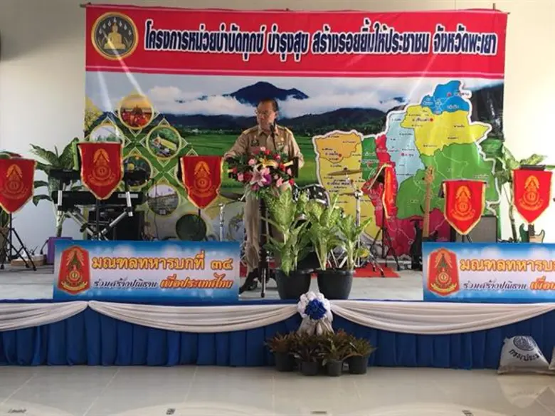 ผู้ว่าฯณรงค์ศักดิ์ มอบหนังสืออนุญาตให้เข้าทำประโยชน์ฯ (ส.ป.ก.4-01) และเมล็ดพันธุ์พืช พันธุ์ปลา ในโครงการหน่วยบำบัดทุกข์ บำรุงสุข สร้างรอยยิ้มให้ประชาชน จังหวัดพะเยา