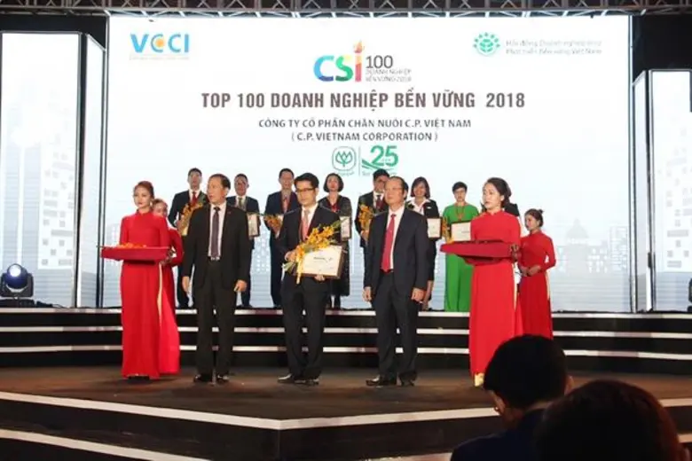 ซี.พี.เวียดนาม รับรางวัลธุรกิจยั่งยืนประเทศเวียดนาม 2018