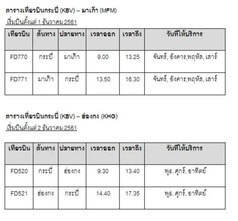แอร์เอเชียเริ่มให้บริการเที่ยวบิน “มาเก๊า – กระบี่” เชิญชวนเที่ยวกระบี่ พร้อมพิธีต้อนรับเที่ยวบินปฐมฤกษ์อย่างอบอุ่น