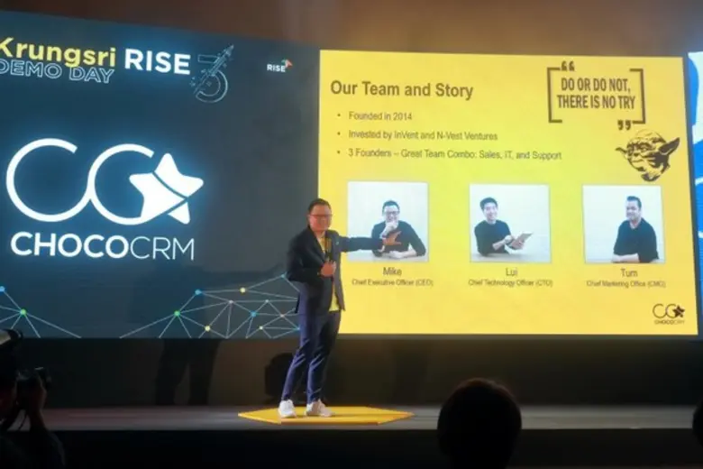 Choco CRM รับรางวัล Rising Star ในงาน Krungsri RISE batch 3	