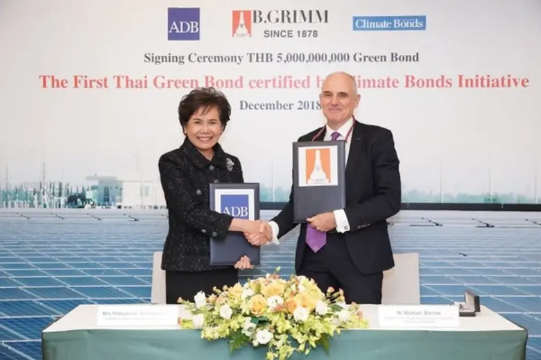 บี.กริม เพาเวอร์ 'BGRIM’ รุกเป็นผู้นำพัฒนาพลังงานสะอาดออกหุ้นกู้ “กรีนบอนด์” 5 พันล้าน ADB สนับสนุน 100% รายแรกของประเทศไทย