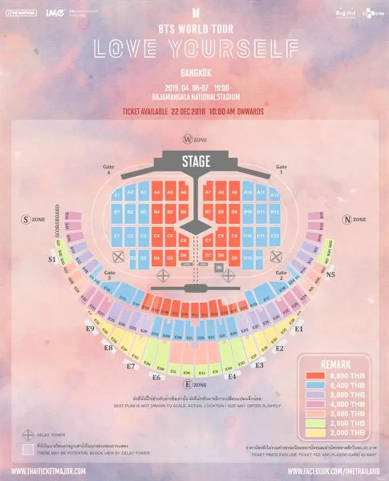 สมศักดิ์ศรดีกรีไอดอลระดับโลก บัตร BTS WORLD TOUR 'LOVE YOURSELF’ BANGKOK 40,000 กว่าใบ ขายเกลี้ยงในพริบตา!! พร้อมเพิ่มรอบ 2 ด่วนจี๋ ขายบัตรเสาร์นี้!!