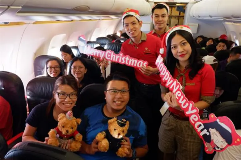 ไทยเวียตเจ็ทจัดเซอร์ไพรส์วันคริสต์มาสบนเที่ยวบิน