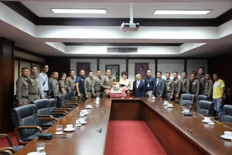 ผกก.สน.บางเขน เข้าอวยพรปีใหม่ 2562 อธิการบดี ม.ศรีปทุม