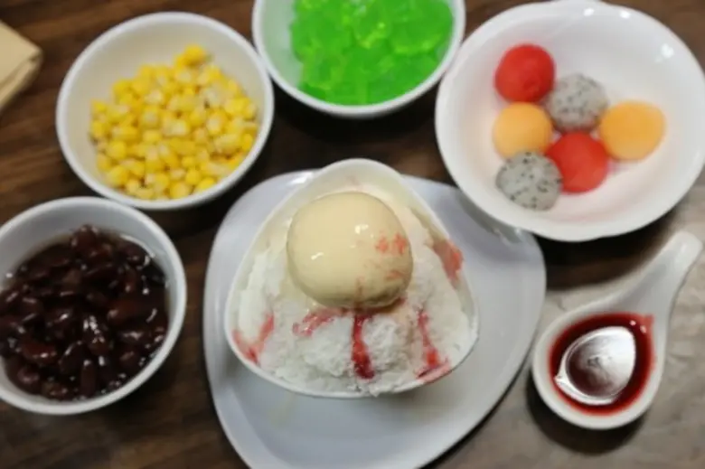 "บิงซู" คือน้ำแข็งไสแบบเกาหลี กินกับเครื่...