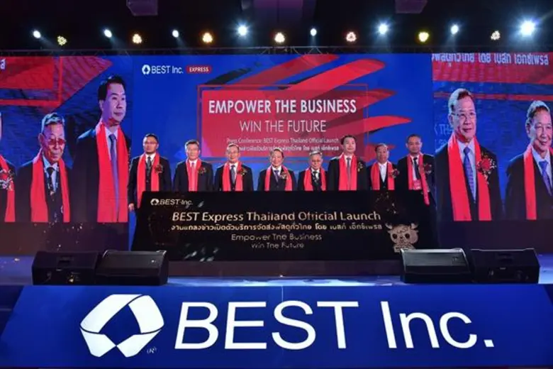 เบสท์ เอ็กซ์เพรสฉลองการเปิดตัวบริการรับส่งพัสดุในประเทศไทย