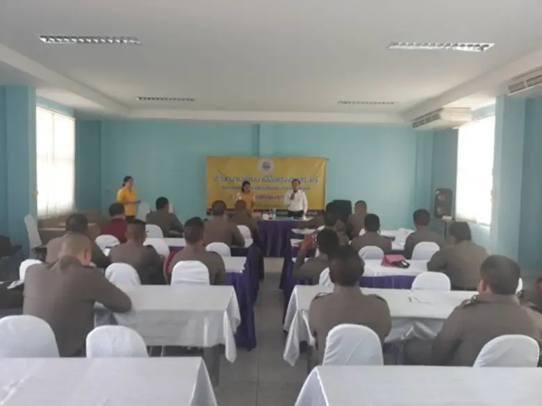 สนพ.สระบุรี จับมือสถานีตำรวจภูธรจังหวัดสระบุรี อบรมแต่งผมสุภาพบุรุษ