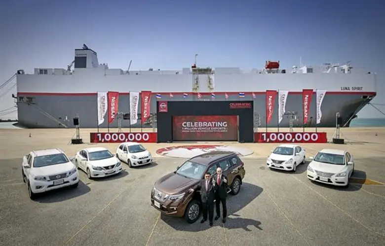 นิสสันเริ่มสายพานการผลิตเพื่อการส่งออกตั้...