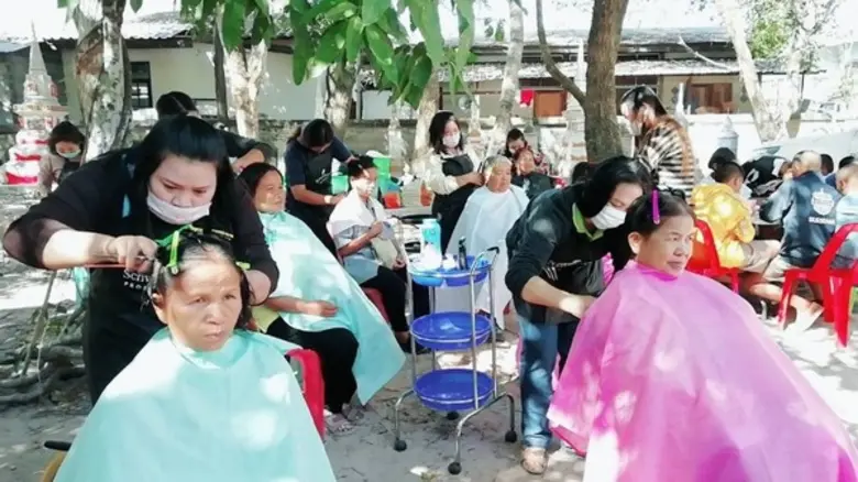 พัฒนาฝีมือแรงงานยโสธร ร่วมจัดกิจกรรมหน่วยแพทย์เคลื่อนที่ พอ.สว. ณ อ.คำเขื่อนแก้ว จ.ยโสธร