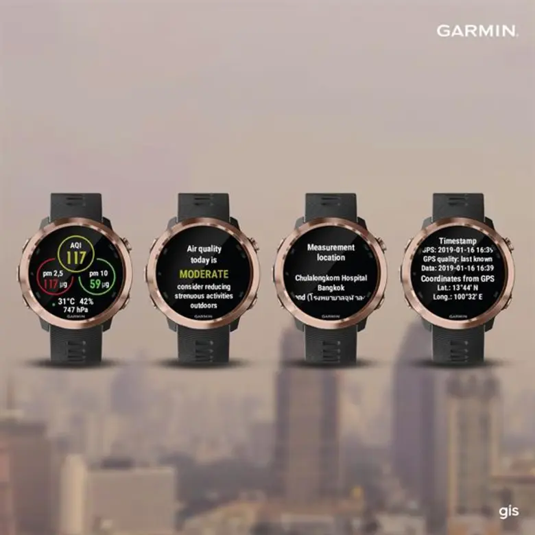 สาวก GARMIN ต้องรู้!!! วิทเจ็ท “Airly” ช่วยเช็คสภาพอากาศผ่านนาฬิกา ช่วยผู้ใช้ตั้งรับฝุ่น PM 2.5