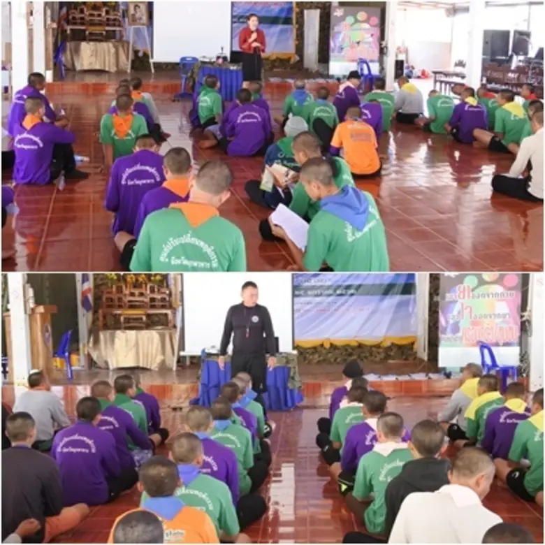 สนพ.มุกดาหาร ร่วมกับ กองร้อยอาสารักษาดินแดนจ.มุกดาหารที่ 1 บรรยายพิเศษในโครงการแก้ไขปัญหาผู้ติดยาเสพติดในระบบสมัครใจ