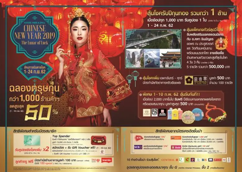 ศูนย์การค้าฟิวเจอร์พาร์คและสเปลล์ ฉลองจัด...