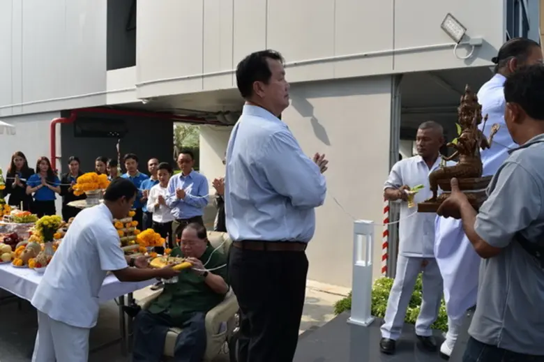 The Cube Station Ramintra 109 จัดพิธีมงคลอัญเชิญท้าวมหาพรหมประดิษฐาน