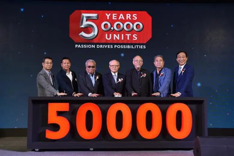 เอ็มจี ประกาศความสำเร็จในปีที่ 5 ด้วยยอดขาย 50,000 คัน “ขอบคุณ” คนไทยที่ให้การตอบรับรถยนต์เอ็มจีเป็นอย่างดี