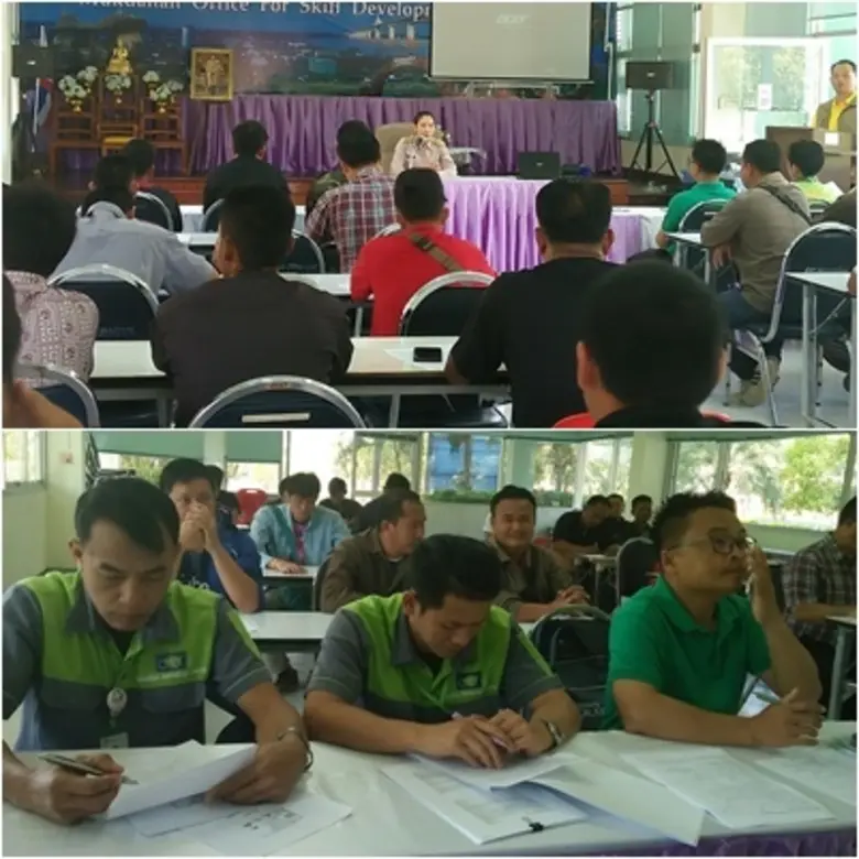 สนพ.มุกดาหาร เปิดหลักสูตรการฝึกยกระดับฝีมือ สาขา ช่างเดินสายไฟฟ้าในอาคาร “Super Worker”	