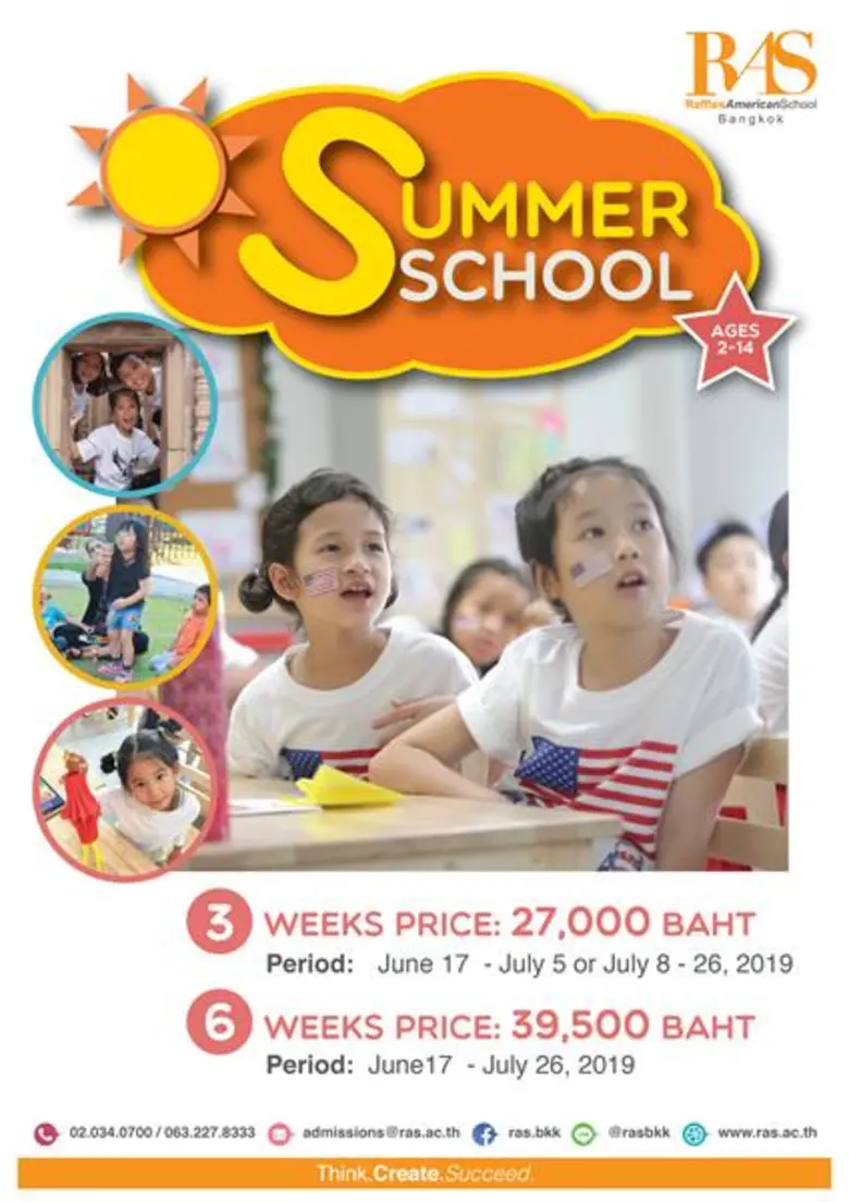 Raffles American School (RAS) รับสมัครน้อ...