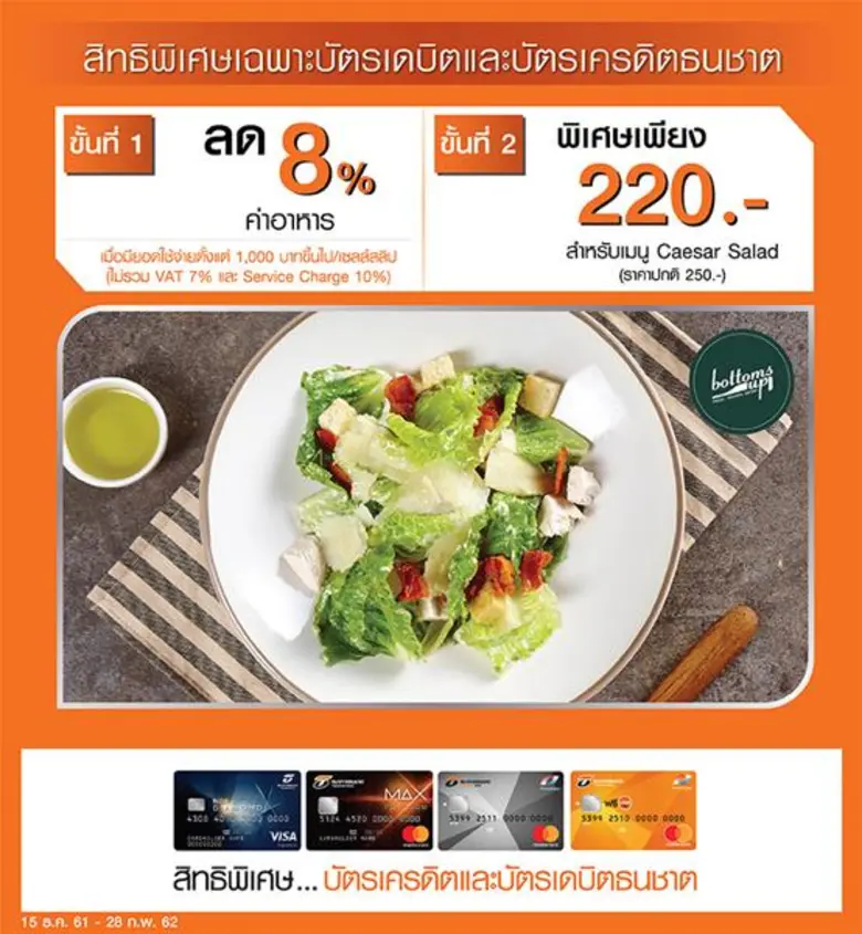ลูกค้าบัตรเครดิตและบัตรเดบิตธนชาต ดื่มด่ำ...