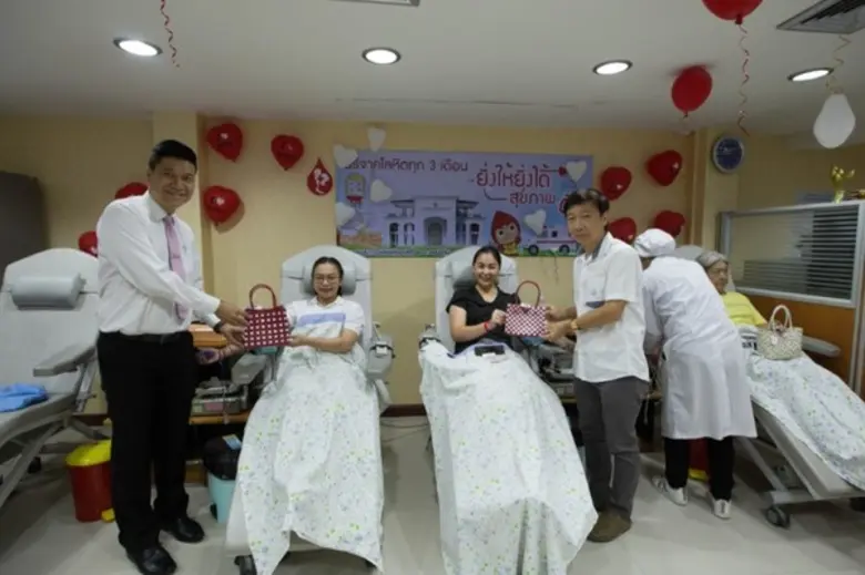 "เติมใจให้กันยิ่งให้ ยิ่งได้ใจ" ชวนประชาชนร่วมบริจาคโลหิต ในวันวาเลนไทน์ ณ ห้องรับบริจาคโลหิต โรงแรมโฆษะ