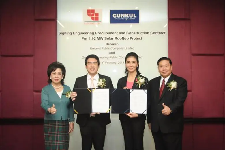 GUNKUL ลงนามโรงไฟฟ้าโซลาร์รูฟท็อป 1.92 เม...