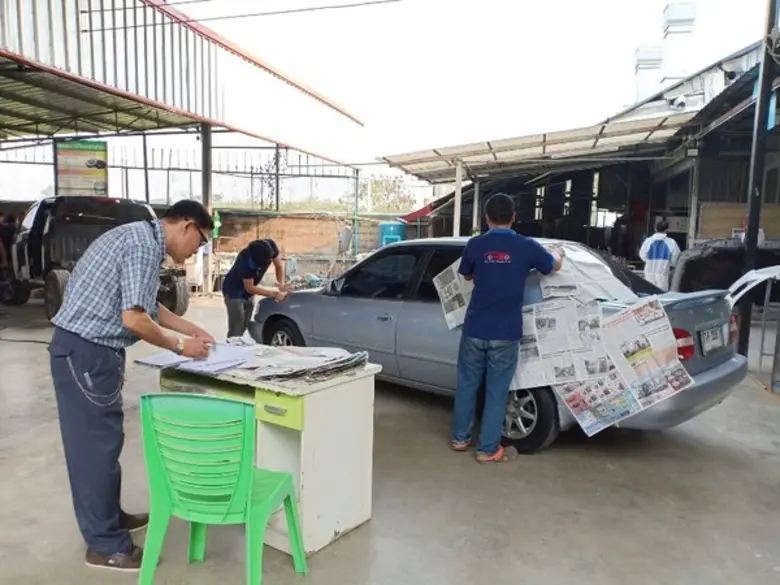 พัฒนาฝีมือพะเยาจับมือ 2 อู่ใหญ่เมืองพะเยายกมาตรฐานช่างสีรถยนต์