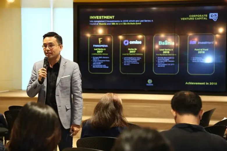 กรุงศรี ฟินโนเวต ตั้งเป้าเป็น 'The Best Banking Corporate Venture Capital’ (CVC) ในอาเซียนเตรียมแผนการลงทุนใน 5 สตาร์ทอัพ โดยเน้นเป็น สตาร์ทอัพ ที่มีเทคโนโลยี AI และ Data Analytics