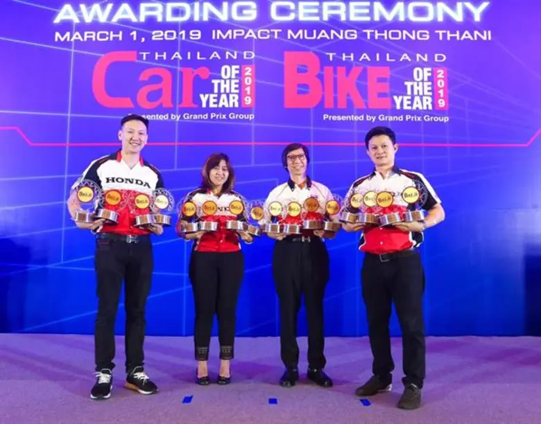 เอ.พี.ฮอนด้า แสดงศักยภาพผู้นำตลาดรถจักรยานยนต์ไทยกวาด 16 รางวัลสูงสุด Thailand Bike of the Year 2019