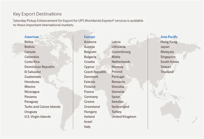 ยูพีเอส เปิดตัวบริการเข้ารับสินค้าในวันเสาร์  หนุนสินค้าส่งออกจากสหรัฐฯถึงเอเชียเร็วยิ่งขึ้น