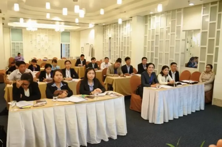 สถาบันพัฒนาฝีมือแรงงานนานาชาติ ร่วมกับ สำนักงานพัฒนาฝีมือแรงงานมุกดาหาร จัดฝึกอบรมหลักสูตรนานาชาติ สาขาการบริหารทรัพยากรมนุษย์