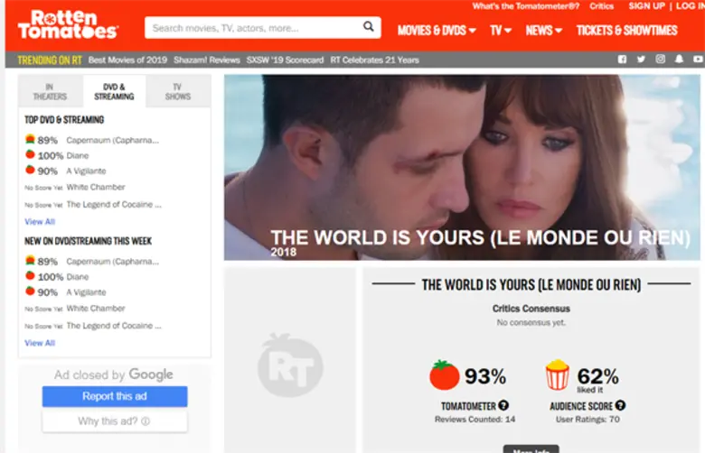 อิซาเบล อัดจานี แท็กทีม วินเซนต์ คาสเซล คารีม เลอโคล ปล้นเดือดใน The World is yours หลบหน่อยแม่จะปล้น กวาดคะแนนมะเขือสด 93 เปอร์เซ็นต์