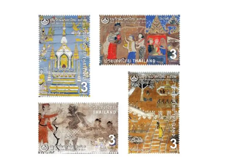 ไปรษณีย์ไทย เปิดตัวแสตมป์ที่ระลึกวันอนุรักษ์มรดกไทย ซีรีส์ภาพจิตรกรรมฝาผนัง พุทธศิลป์ถิ่นใต้
